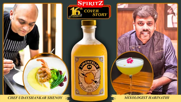 Flambéed Prawns Dance with Limoncello Zing