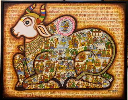 Images: From Covid to elections & mythology to water conservation, the vast canvas of Phad paintings