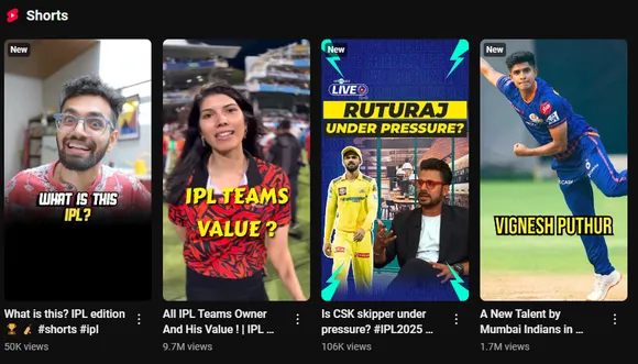 YouTube shorts