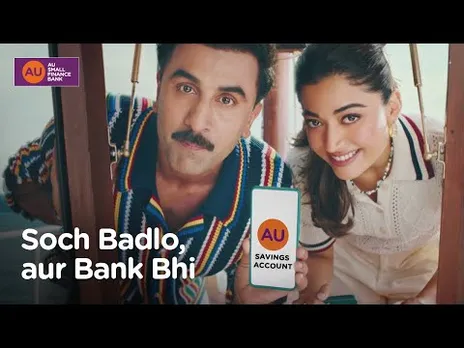 AU Savings Account featuring Ranbir & Rashmika | Soch Badlo, aur Bank Bhi | 40 secs