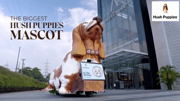 Hush Puppies celebrates its 65th birthday with a giant Basset Hound mascot