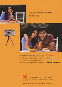 Does your camera come between the two of you?