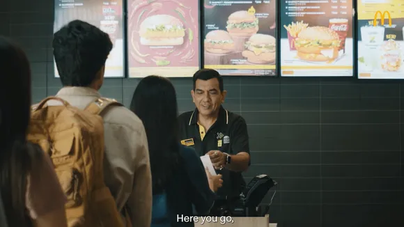 Sanjeev Kapoor takes customer orders in new McDonald's India W&S ad