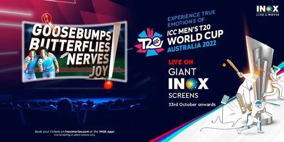 INOX signs agreement with ICC for live screening of ICC T20 Men’s World Cup 2022 matches in cinemas