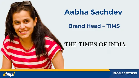 Aabha Sachdev joins The Times of India as brand head – TIMS
