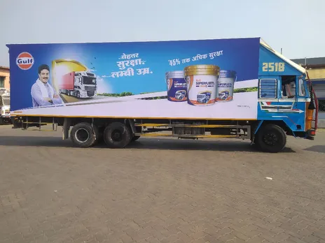 Gulf Oil Lubricants India and RoadAds partnered for a Fleet Branding Campaign