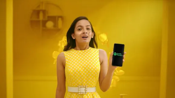 In a new spot for its premium service, Spotify disses in-app ads