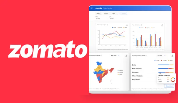 Zomato will share its delivery data on 'Zomato Food Trends'