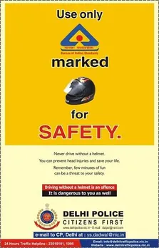 Use only BIS marked helmet for safety 