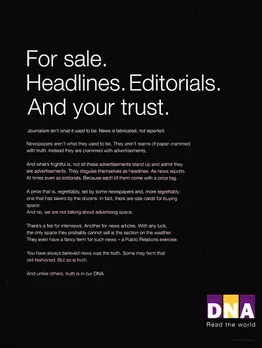 For sale. Headlines. Editorials. And your trust.
