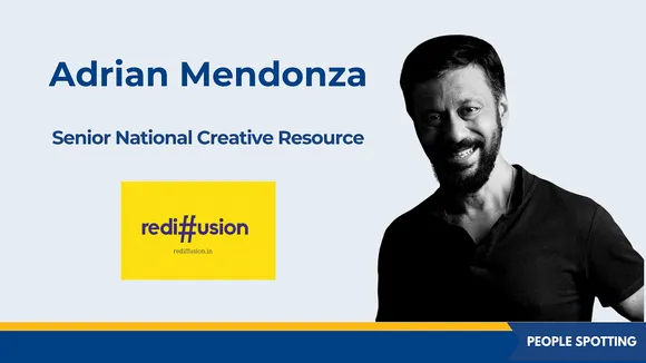 Adrian Mendonza joins Rediffusion as senior national creative resource