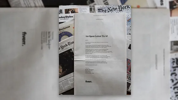 Online marketplace Fiverr writes an open letter to AI, with the help of AI