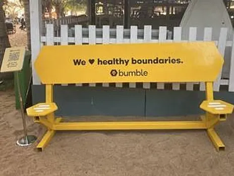 Bumble installs ‘socially-distanced’ benches in Bangalore and Goa to make in real life dates safer