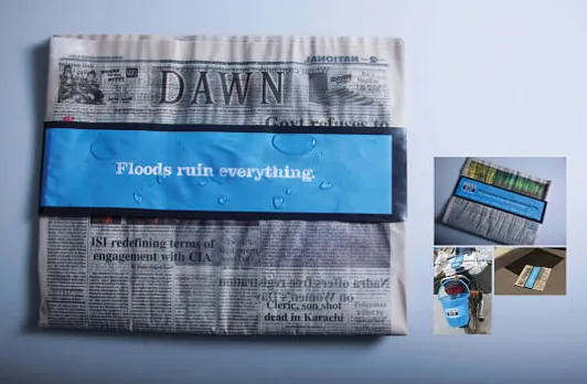 Wet newspaper
