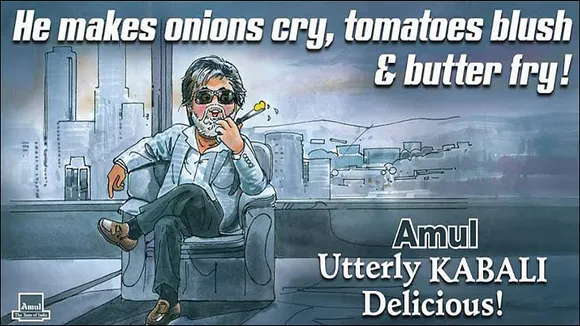 afaqs! Creative Showcase: Here's Amul's 'Kabalicious' take on Superstar Rajinikanth