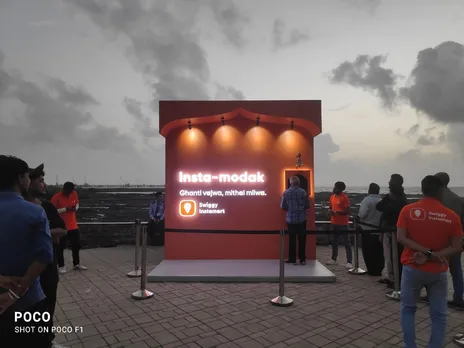 Swiggy Instamart installs free modak dispenser for Ganesh Utsav in Mumbai