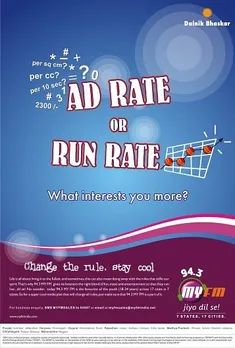 Ad rate or Run rate