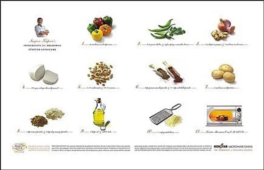 Sanjeev Kapoor's Ingredients for delicious Stuffed Capsicums