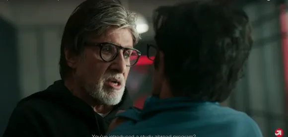 Amitabh Bachchan gets into his ‘Angry Young Man’ avatar to promote upGrad Abroad