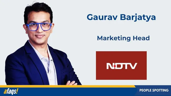 Gaurav Barjatya joins NDTV as marketing head
