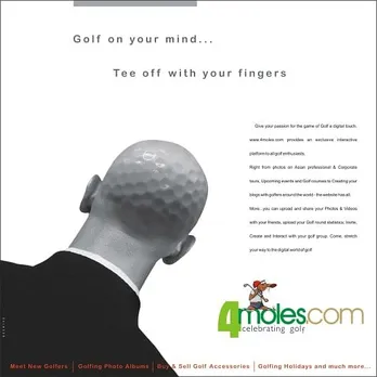 Golf on you mind, Tee off with your fingers!