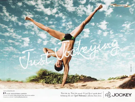 Just Jockeying- Man upside down