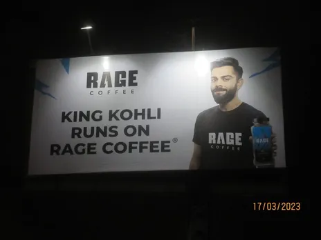 Virat Kohli aces Rage Coffee’s OOH campaign in Delhi/NCR