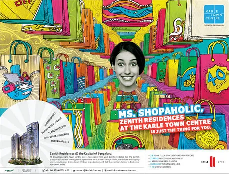 Ms. Shopanolic, Zenith Residences at the Karle Town Centre is just the thing for you