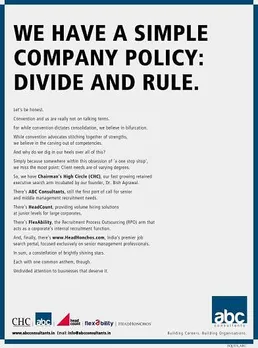 Divide and rule