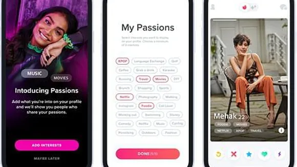 Tinder introduces 'Passions' in India