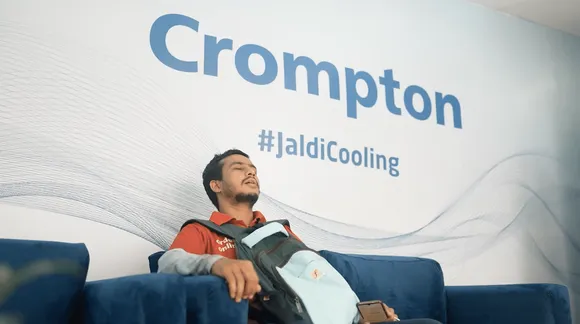 Crompton delivers instant cooling for delivery agents by setting up Cooling Pod in Gurugram 