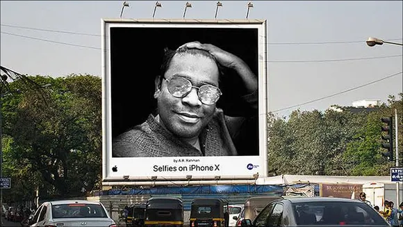 afaqs! Creative Showcase: AR Rahman on iPhone billboard