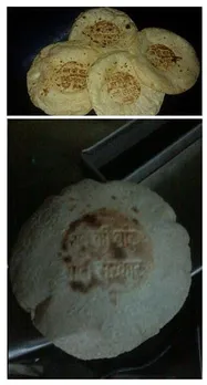 Roti with Modi Branding
