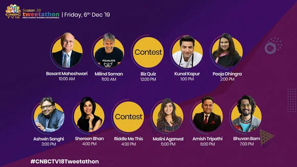 CNBC-TV18 celebrates 20 years of excellence with #CNBCTV18Tweetathon