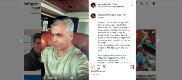 What's with Karan Johar colouring his hair on his birthday?