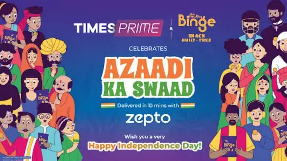 Zepto, Times Prime, and The Healthy Binge unite for 'Azaadi ka Swad': A mix of patriotism, health, and fast delivery