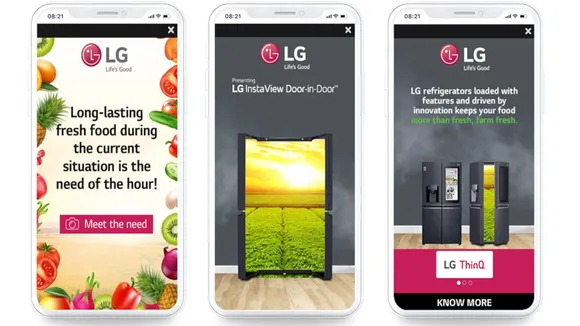 LG India's Programmatic Mobile Ad leverages AR & colour detection technology to promote refrigerator