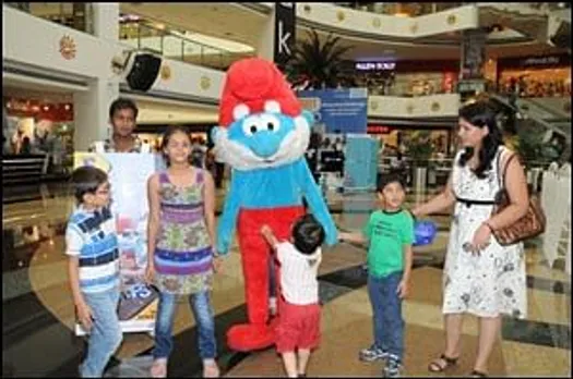 Pix brings Smurf'd touch to malls