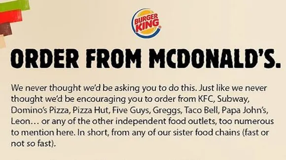 Burger King urges people to order a Big Mac 