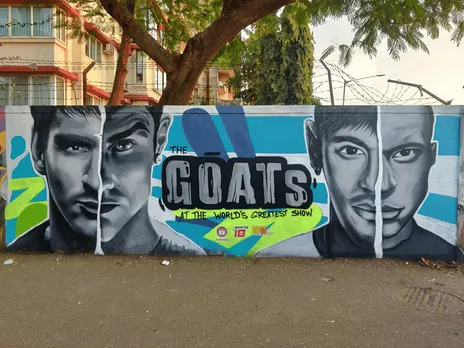MTV India celebrates the titans of the FIFA World Cup through graffiti artwork