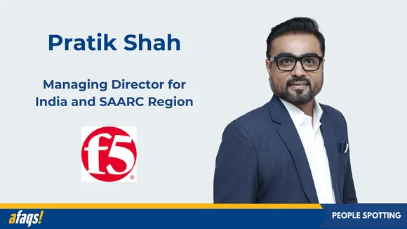 F5 onboards Pratik Shah as managing director for India and SAARC region