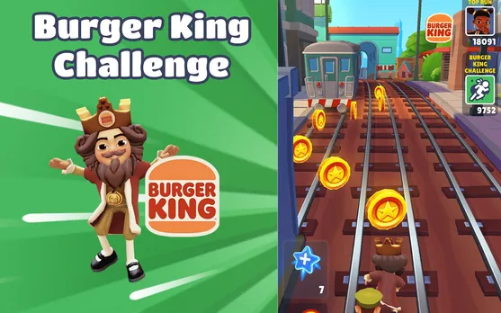 Subway Surfers introduces Burger King challenge, complete with mascot King runner