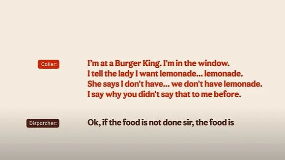 Burger King turns 911 into a personal feedback line
