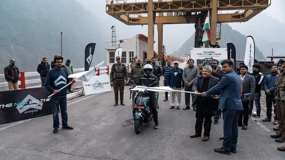 Ampere's new electric scooter to cover the entire length of India