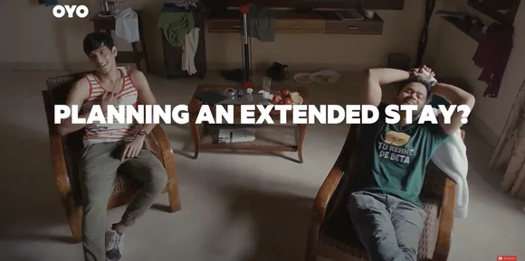 Oyo's new multi-language ads don't feature couples at all...