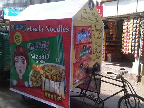 Smith and Jones Masala Noodles Rickshaw OOH