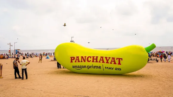 Prime Video promotes Panchayat Season 3 with giant inflatable 'lauki' balloons