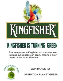 Kingfisher turns Green