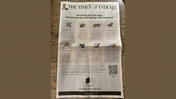 Knowing ‘MoneySign’ is as important as sun sign, says 1 Finance’s new print ad 