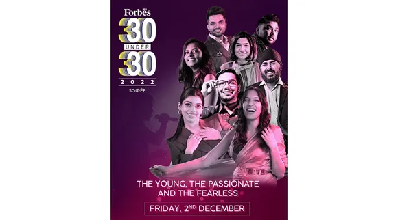 Forbes India 30 under 30 Soirée - an evening celebrating young disruptors & gamechangers of India